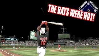 THE BATS WERE HOT! - MLB The Show 17 Diamond Dynasty Gameplay