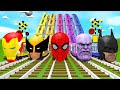Train Animation 3D Iron Man Logan Spider Man Tanos Batman