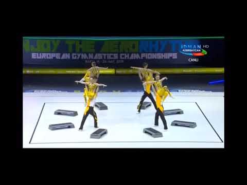 RUSSIAN FEDERATION - FINAL SENIORS AER STEP Aerobic Gymnastics European Championships 2019