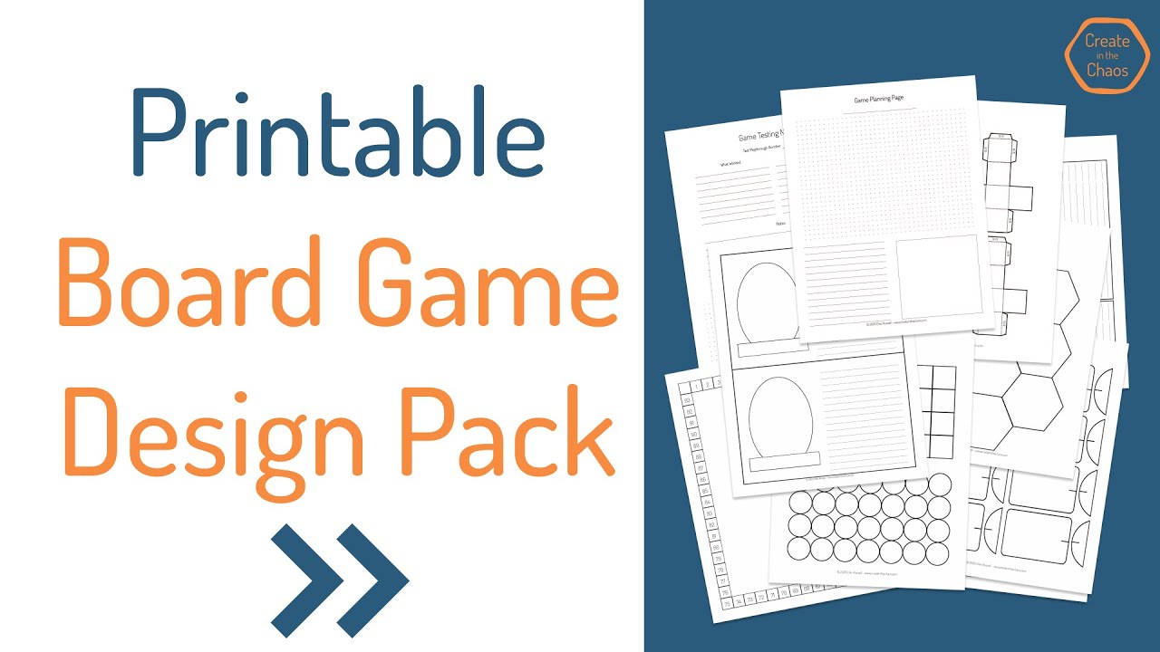 Printable Board Game Design Pack