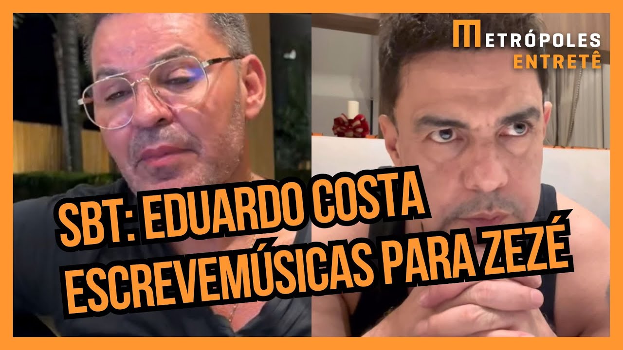 Eduardo Costa escreve música sobre briga entre Zezé e SBT; ouça