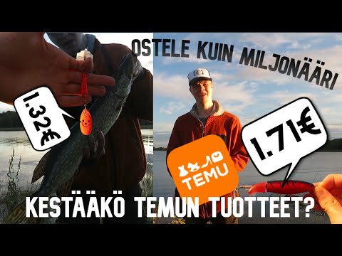 KALASTETAAN TEMUSTA OSTETUILLA UISTIMILLA