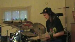 Strapping Young Lad - Decimator drum cover.