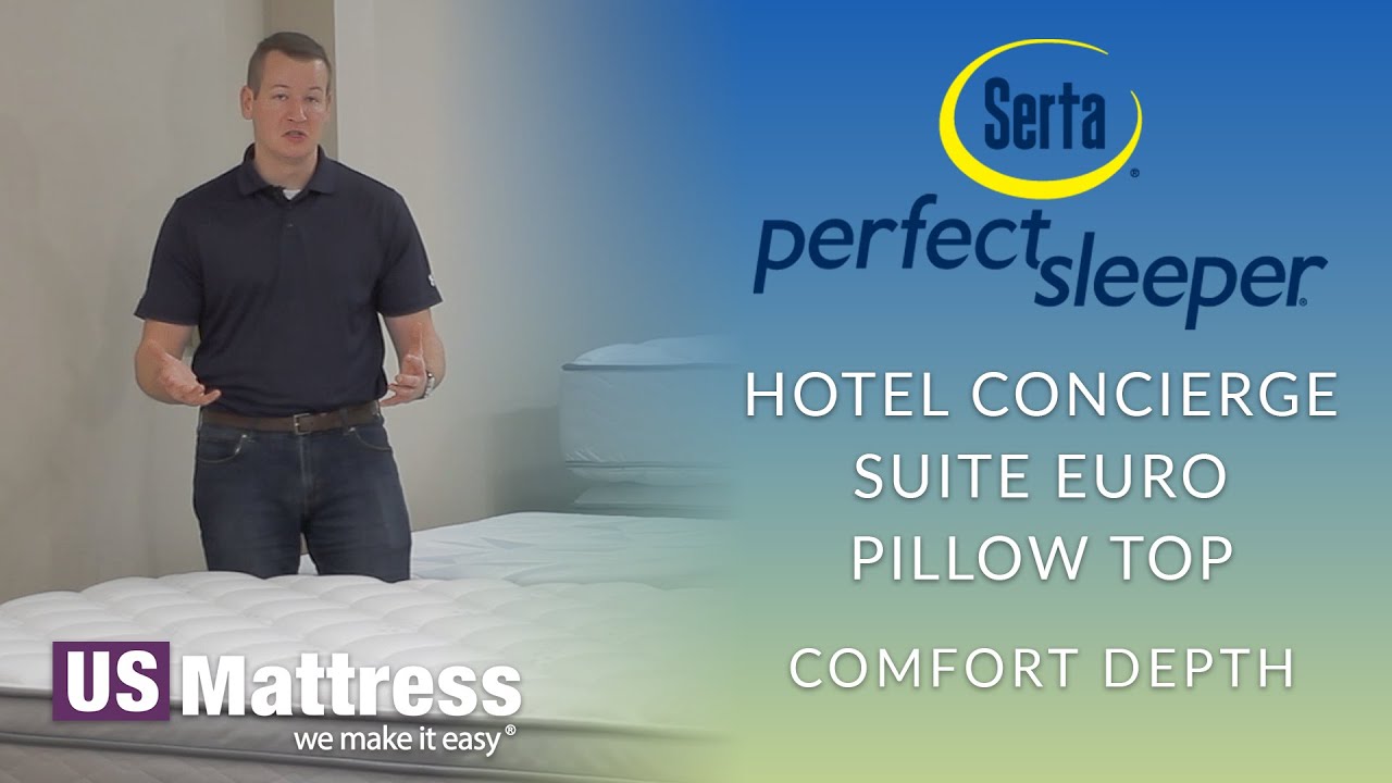 Queen Serta Perfect Sleeper Hotel Concierge Suite Euro Pillow Top