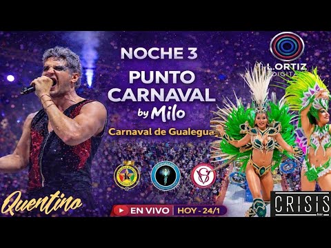 🎭 Corso de Gualeguay EN VIVO | Noche 3 – Punto Carnaval 2026 | Full HD