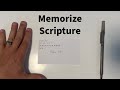 The BEST Way to Memorize Scripture