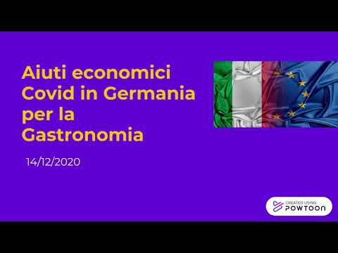 Aiuti economici per la Gastronomia - breve presentazione