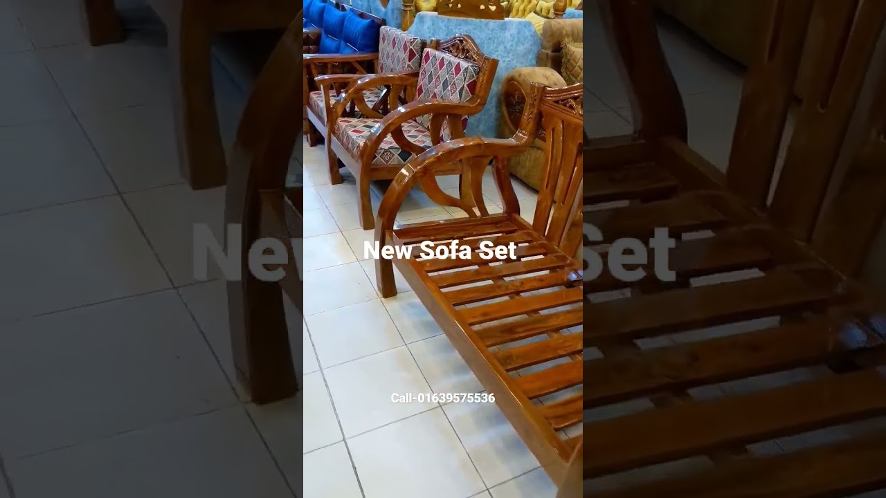 D Model Sofa Set -2023 #sofa #wooden #furniture #shortsvideo