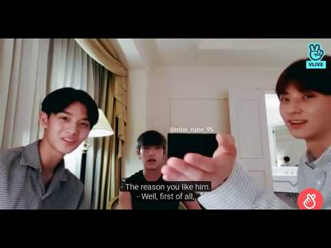 WANNA ONE ( Hwang Minhyun, Park Woojin & Bae Jinyoung ) VLIVE Cut