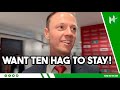 I HOPE TEN HAG STAYS! Jonny Evans praises Man United manager after TOUGH season