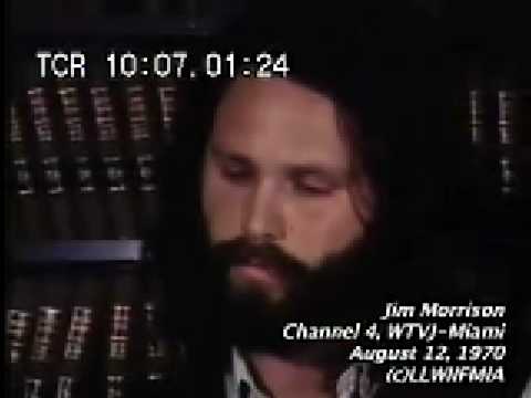 Jim Morrison Interview in Miami August 12, 1970