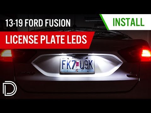 How to Install 2013-2020 Ford Fusion License Plate LEDs | Diode Dynamics