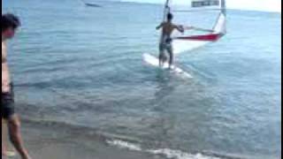 preview picture of video 'Lightwind Windsurfing in Psalidi'