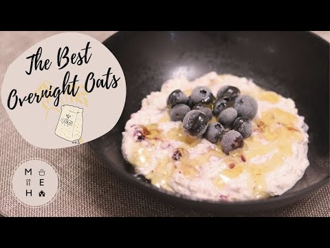 Fruit and Nut Overnight Oats Recipe (Bircher Muesli) | No Talking Cooking Video | Make Eat Home