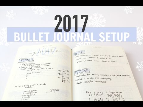 Configuration du Bullet Journal 2017 | Plan de janvier avec moi
