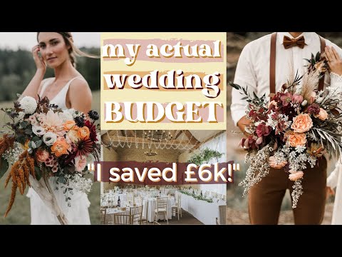 MY REAL UK WEDDING BUDGET | Money saving tips + accurate wedding costs breakdown | TheGingerFringe