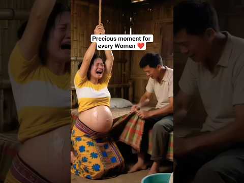 Giving birth🤰 #reels #villagerlifestyle #myhappyvillagelifestyle #birth #birth #newborn #cute