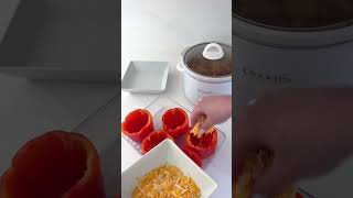 🫑 Meal prepping stuffed peppers for the week 🫑 #mealprep