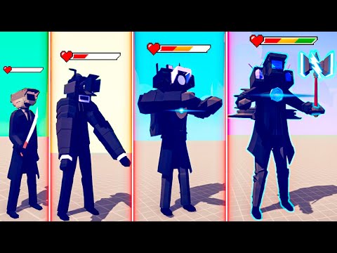 EVOLUTION OF UPGRADED CAMERAMAN MECHA BOSS - Totally Accurate Battle Simulator TABS