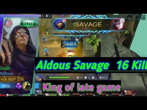 Aldous carry team savage 16 Kill [can't stop aldous late gaem|by Iboy MBL
