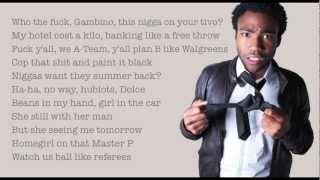 Childish Gambino - "Unnecessary (feat. Schoolboy Q and Ab-Soul)" With Lyrics HD