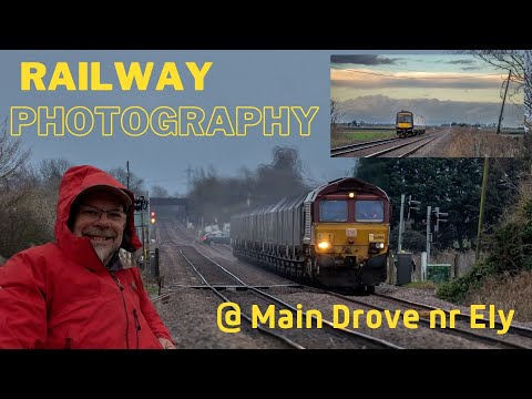 Rainy Day Railway Photography at Main Drove Crossing nr Ely