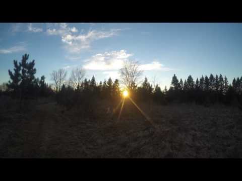 Wisconsin February Sunset- 4K GoPro Time Lapse Video - Winter February 2017 and NO SNOW!