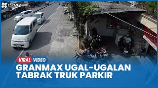Download lagu Detik-detik Kecelakaan Gran Max Ugal-ugalan Tabrak Truk Parkir, 1 Meninggal mp3