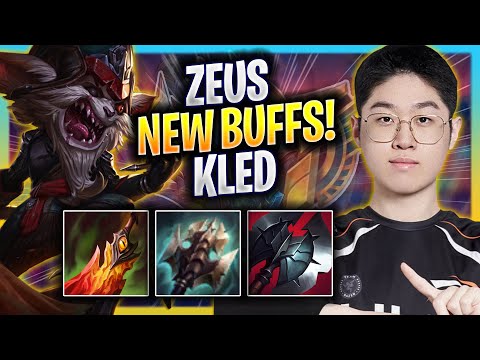 ZEUS TRIES KLED WITH NEW BUFFS! - HLE Zeus Plays Kled TOP vs Rengar! | Season 2025