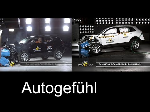Seat Ateca vs VW Tiguan crash test - neu new EURO NCAP - Autogefühl