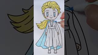 Watch Me Color Elsa! Frozen Speed Art ❄️