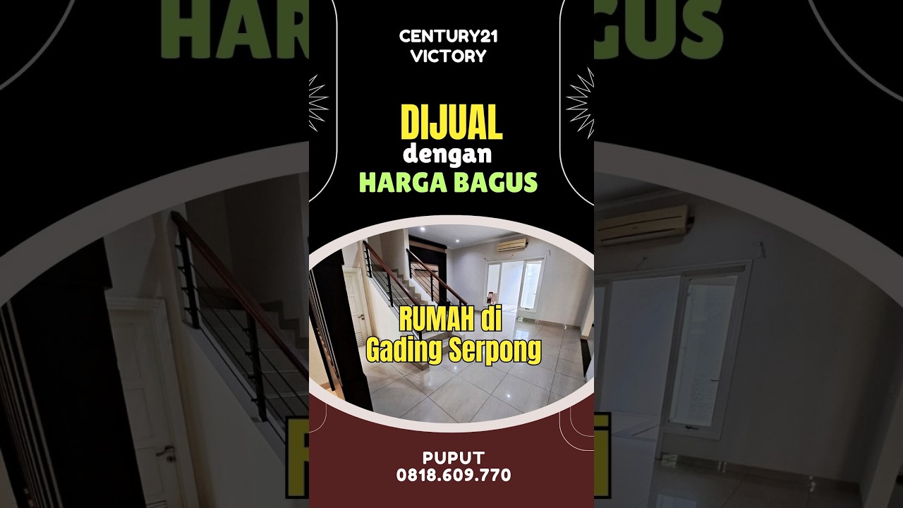 Rumah 2-Lt Sudah Renovasi di Phg- Gading Serpong