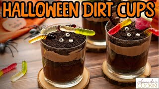 Halloween Dirt Cups - EASY PARTY TREAT!