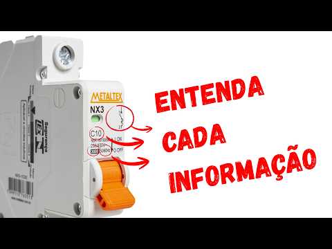 O que significa cada informação dos disjuntores?