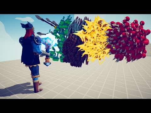 THOR vs 5x EVERY GOD - Totally Accurate Battle Simulator TABS