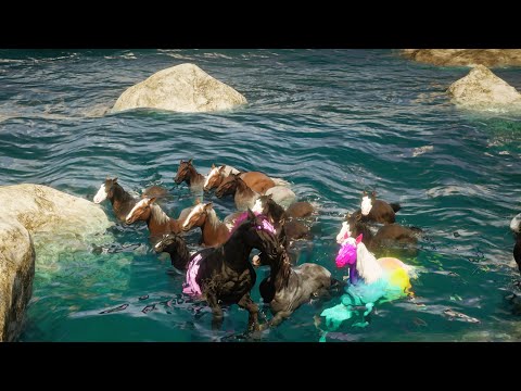 RDR 2 World's Most rare rainbow horse cought