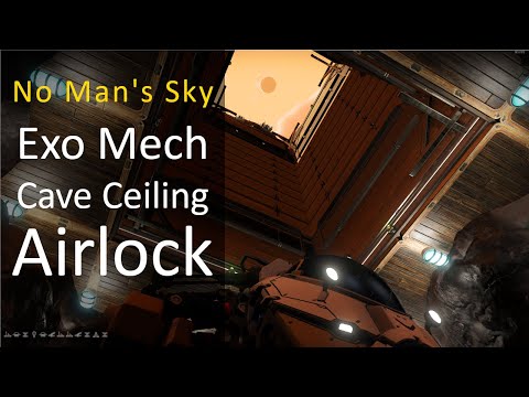 No Mans Sky. Exo Mech cave ceiling airlock / door.