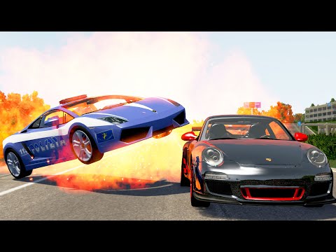 Epic Police Chases 29 - BeamNG.Drive| BeamNGTV