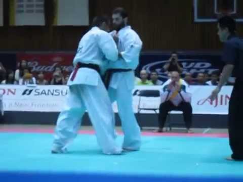 CLIP Kyokushin All American Open 2012: Kapanadze v Damyanov FINAL
