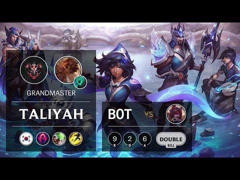 Taliyah Bot vs Xayah - KR Grandmaster Patch 9.12