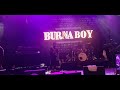 Burna Boy@ African Giant -live performance in Vienna-