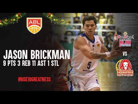 Jason Brickman with 9 points and 11 assists vs. Singapore Slingers