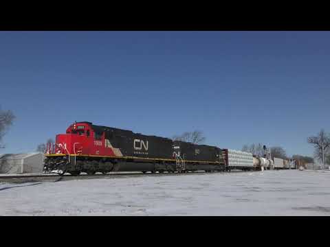 CN A408 with a pair of SD70's - 1/25/22