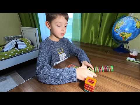 Магнитный конструктор. Как собрать шарик