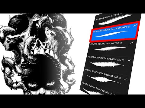 The ONLY brushes you need for a traditional INK style!