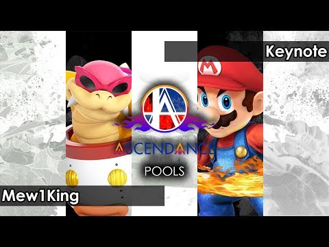 Smash 4: Mew1King (Bowser Jr) V Keynote (Mario) - Ascendance 55 Tournament SSB4