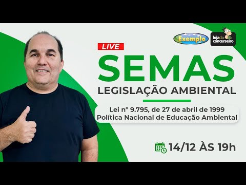 LIVE! Concurso SEMAS - Legislação Ambiental - Petronio Castro