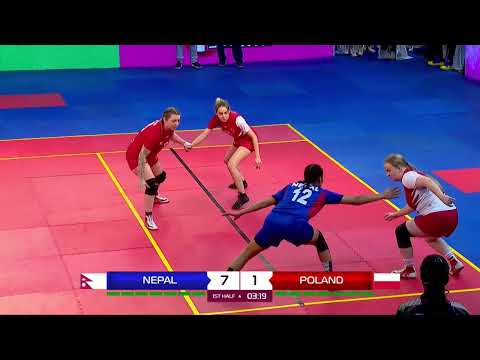 Nepal VS Poland Match Highlights | Women's Kabaddi World Cup Bangladesh 2025