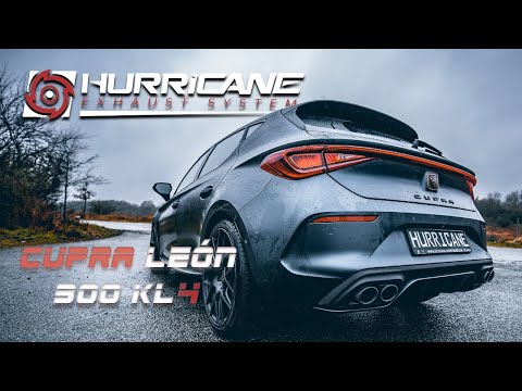 Cupra Leon 300 4 KL  Klappenauspuff | 3,5" Straight Pipe | HURRICANE EXHAUST | Sportauspuff