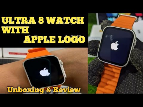 ULTRA 8 Smart Watch With Apple Logo.Always On Display 2023🔥.#youtubevideo